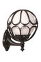 Opviq Lámpara de Pared Exterior Negro y Blanco BAP-68081-BSY-M6-OP